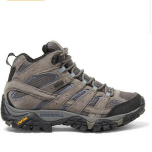 Merrell Moab 2 Women’s 8.5 Mid Waterproof Hiking Boots NWT Granite Grey